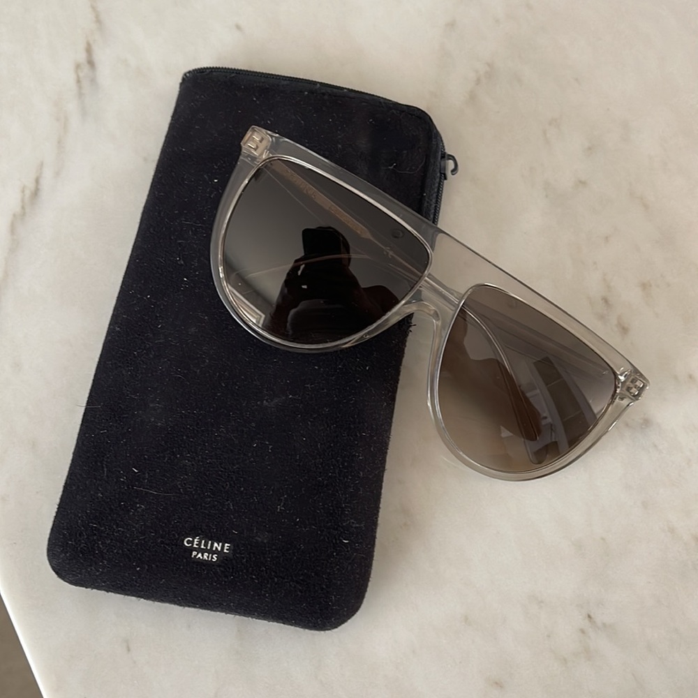 Celine oversized sunglasses in grey - Picture 3 of 3